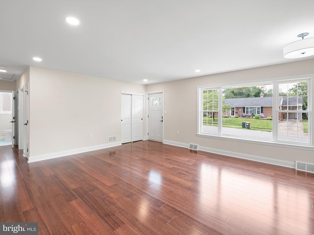 105 Bette Rd, Wilmington, DE 19803 - unfurnished living room with wood finished floors and recessed lighting