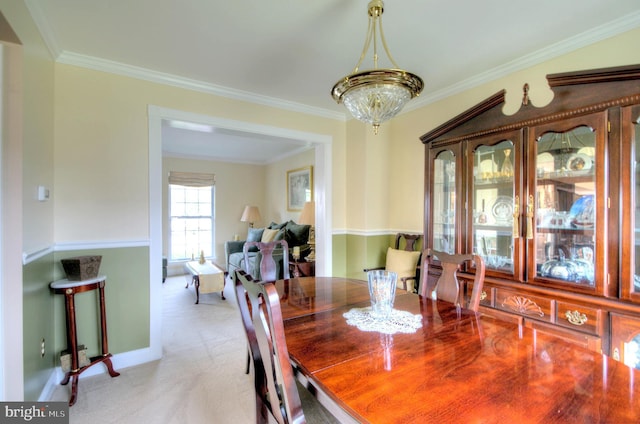 24 Brearly Dr, Sicklerville, NJ 08081 - dining space featuring ornamental molding and light colored carpet