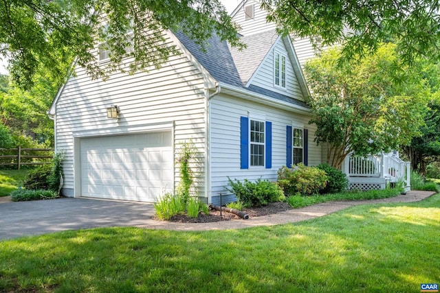 1500 Honeysuckle Ln, Charlottesville, VA 22902 - view of home's exterior featuring a garage, driveway, and a shingled roof