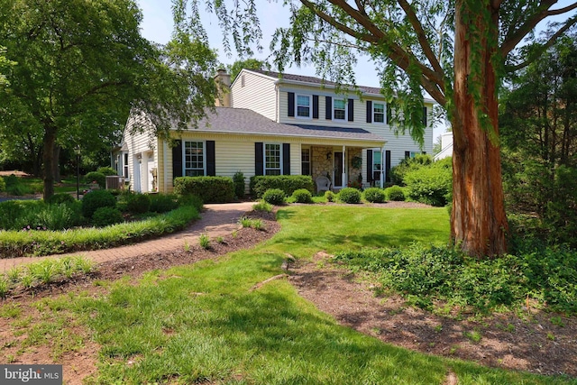 2050 Creek Way, Lansdale, PA 19446 - view of front of property with a front lawn and a chimney