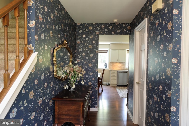 2050 Creek Way, Lansdale, PA 19446 - corridor featuring wood finished floors and stairs