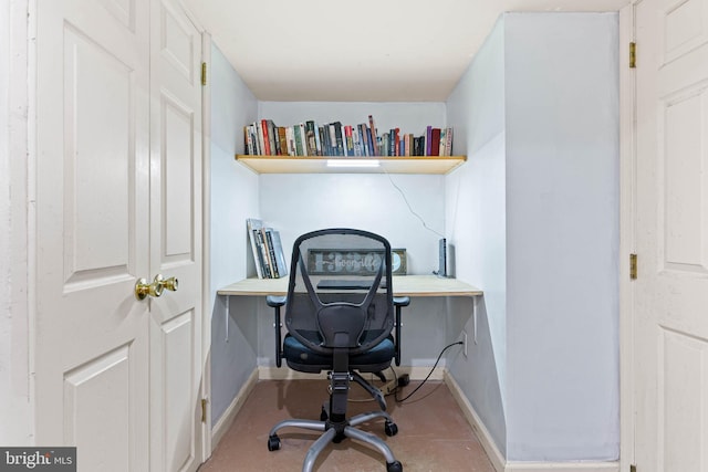 101 Ash Rd, Wallingford, PA 19086 - office with baseboards and built in desk