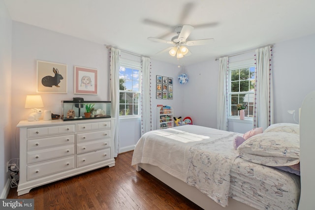 1931 Edgewood Rd, Towson, MD 21286 - bedroom featuring dark wood-type flooring and ceiling fan