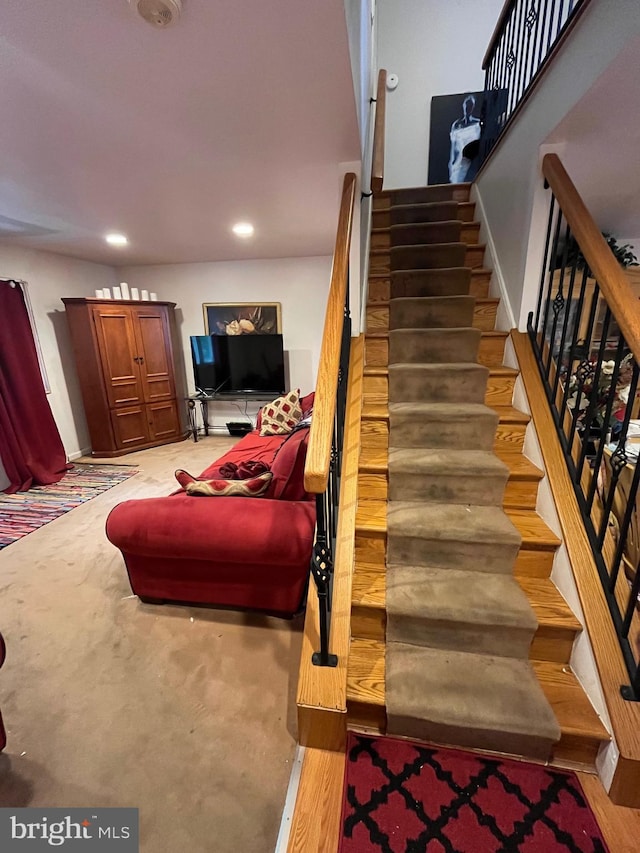 129 Laureba Ave, Stratford, NJ 08084 - stairway featuring recessed lighting