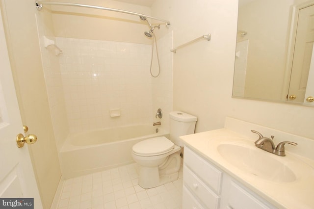 12013 Panthers Ridge Dr, Germantown, MD 20876 - full bathroom featuring vanity, bathing tub / shower combination, and tile patterned floors