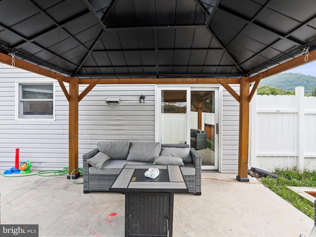 15 Nightingale St, Keyser, WV 26726 - view of patio featuring a gazebo and an outdoor hangout area