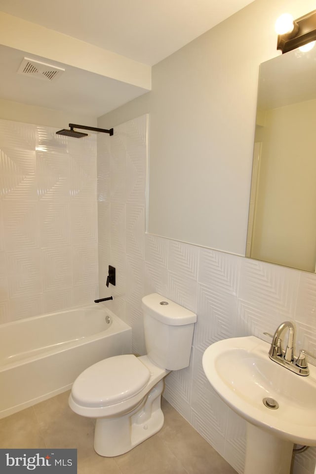 2417 N Hancock St, Philadelphia, PA 19133 - bathroom with  shower combination and tile patterned flooring