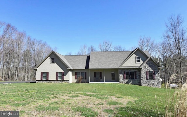 1881 Georgetown Rd, Christiana, PA 17509 - view of front of home with stone siding and a front yard