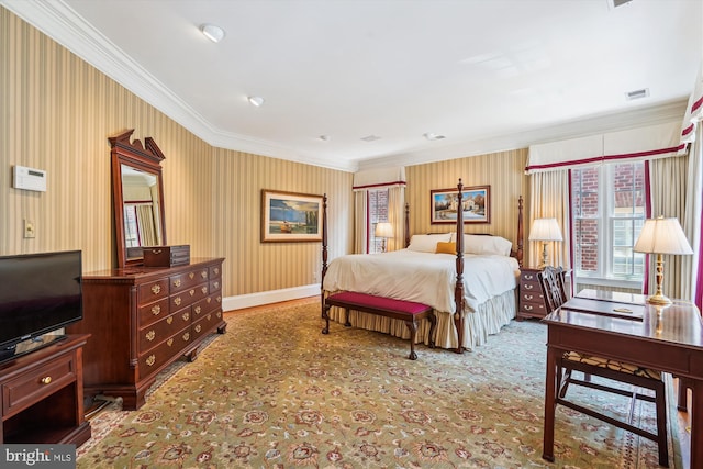 9858 Palace Green Way, Vienna, VA 22181 - bedroom with crown molding and carpet
