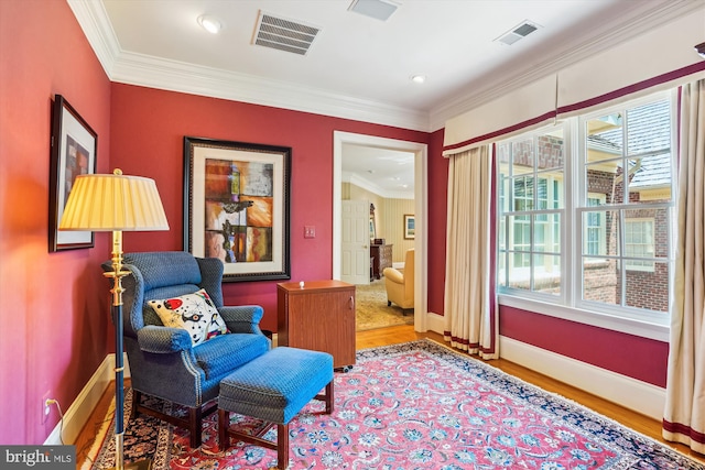 9858 Palace Green Way, Vienna, VA 22181 - living area with plenty of natural light, wood finished floors, crown molding, and recessed lighting