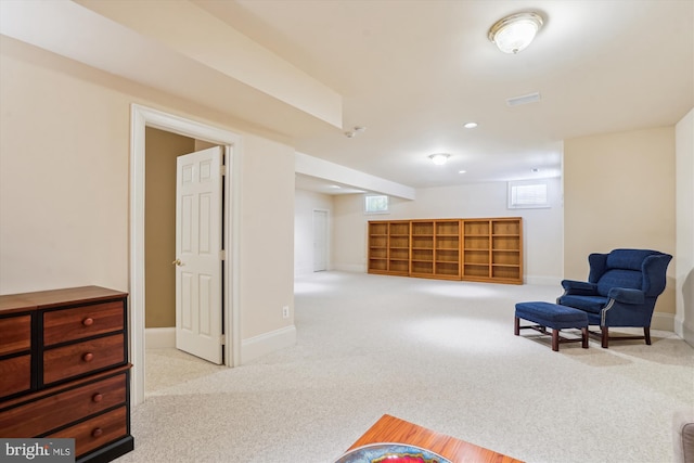 9858 Palace Green Way, Vienna, VA 22181 - sitting room with carpet and baseboards