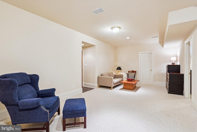 9858 Palace Green Way, Vienna, VA 22181 - living area with carpet flooring and baseboards