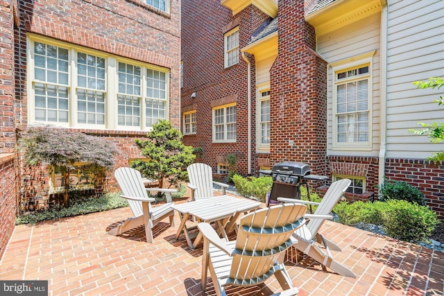 9858 Palace Green Way, Vienna, VA 22181 - view of patio / terrace with a grill