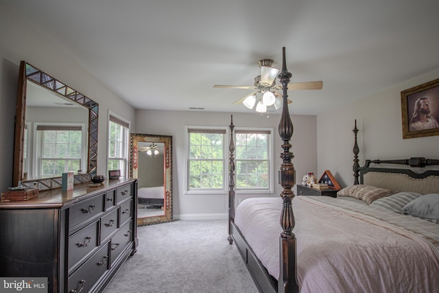 26294 Evesboro Ln, Eden, MD 21822 - bedroom with light colored carpet and a ceiling fan