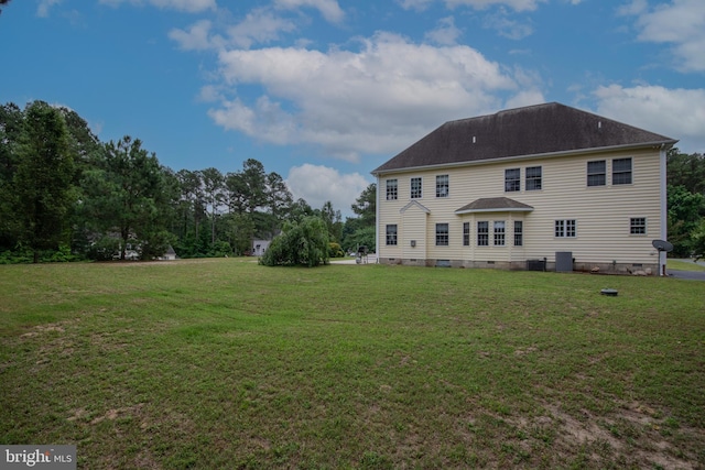 26294 Evesboro Ln, Eden, MD 21822 - back of property featuring crawl space and a yard