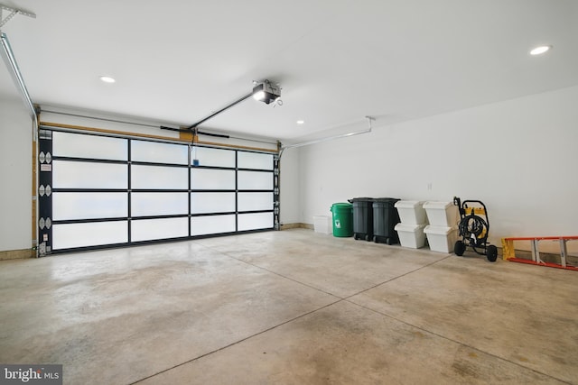 317 Clearview Ave, Nazareth, PA 18064 - garage featuring a garage door opener and recessed lighting
