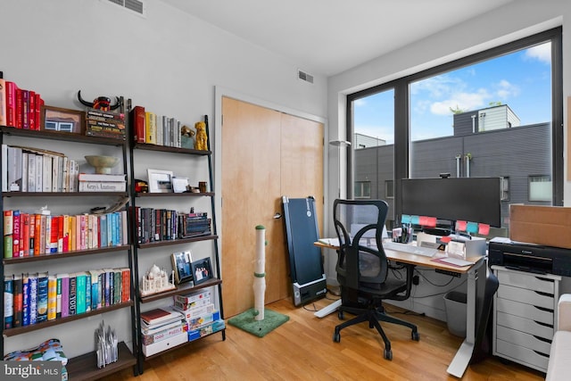 1800 S 16th St Unit B, Philadelphia, PA 19145 - office area with wood finished floors