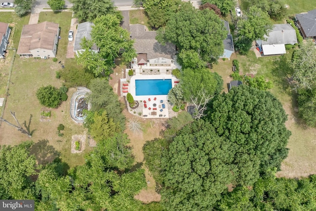 94 E Oak Ave, Lawnside, NJ 08045 - aerial view of property's location featuring a pool