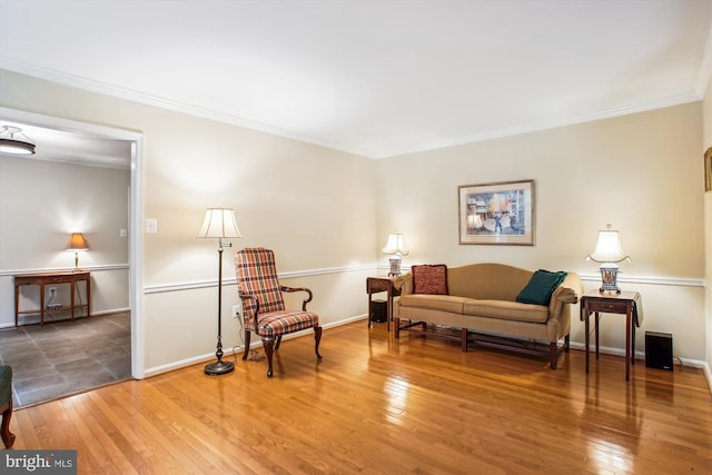3010 Phyllmar Pl, Oakton, VA 22124 - living room with hardwood / wood-style floors and ornamental molding