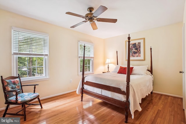 3010 Phyllmar Pl, Oakton, VA 22124 - bedroom with light wood-style flooring and ceiling fan