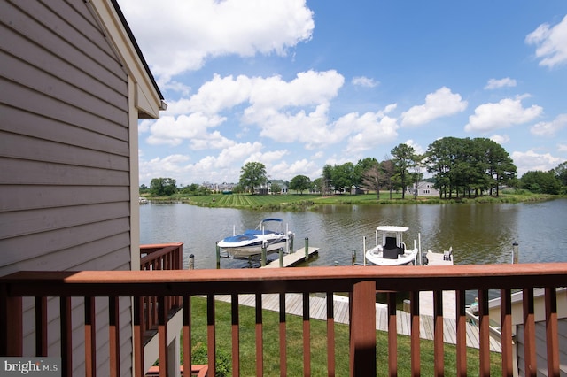 101 Main St Unit 115, Secretary, MD 21664 - water view featuring boat lift and a dock
