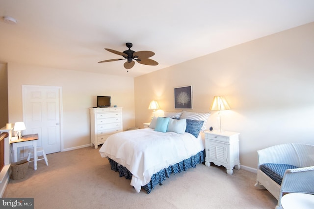 101 Main St Unit 115, Secretary, MD 21664 - bedroom with light colored carpet and a ceiling fan