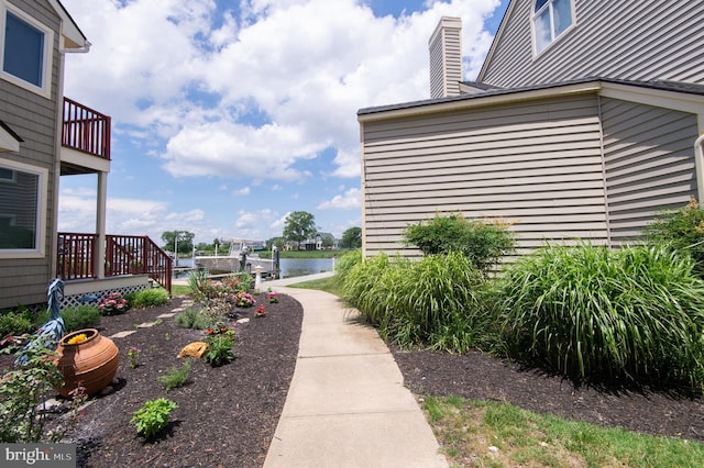 101 Main St Unit 115, Secretary, MD 21664 - view of yard with a water view and a balcony