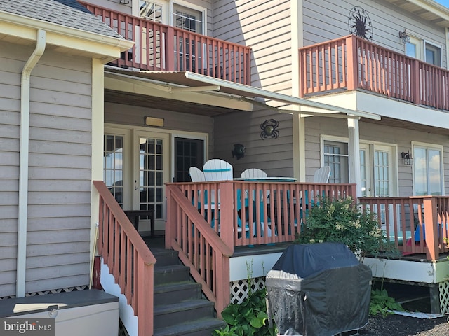 101 Main St Unit 115, Secretary, MD 21664 - deck featuring french doors