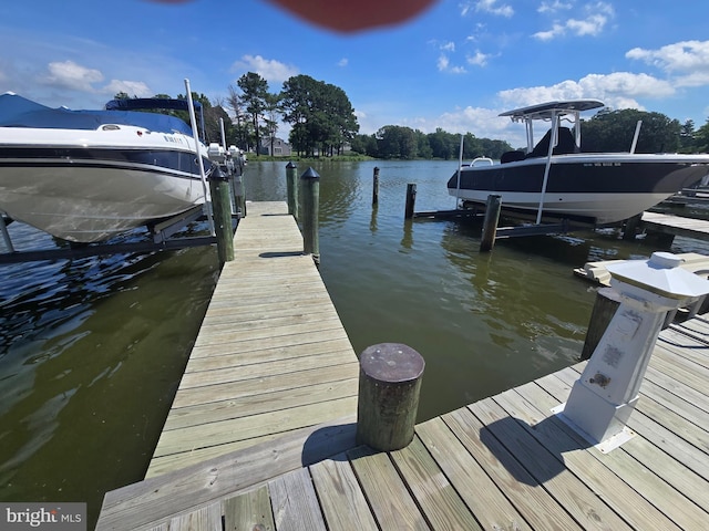 101 Main St Unit 115, Secretary, MD 21664 - dock area with boat lift and a water view