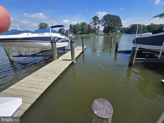 101 Main St Unit 115, Secretary, MD 21664 - dock area with boat lift and a water view