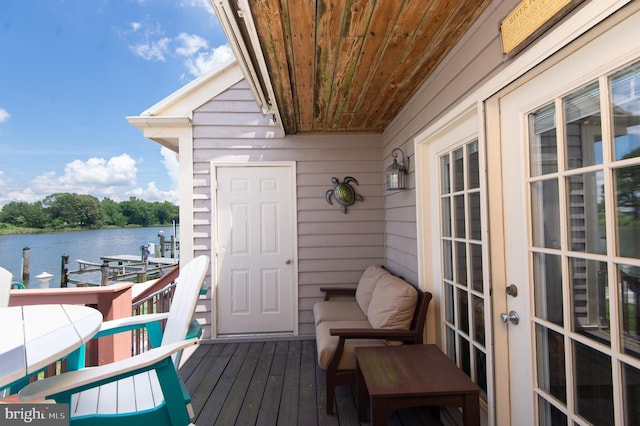 101 Main St Unit 115, Secretary, MD 21664 - balcony featuring a water view