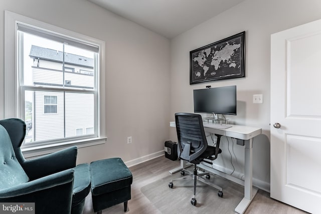 7282 Nittany Ln, Alexandria, VA 22306 - office area with wood finished floors