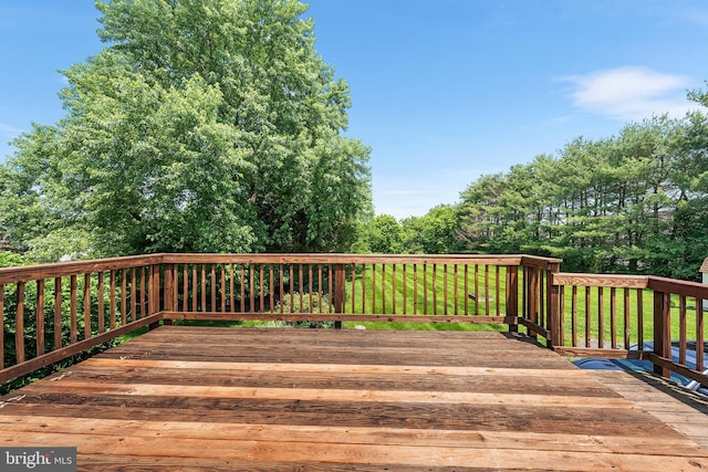 136 Main St, Red Hill, PA 18076 - deck with view of scattered trees