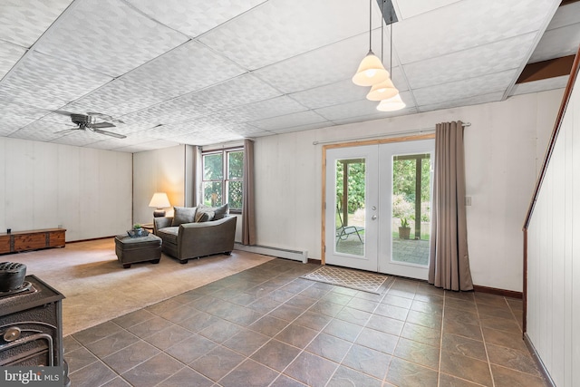 136 Main St, Red Hill, PA 18076 - community lobby featuring a paneled ceiling and wood walls