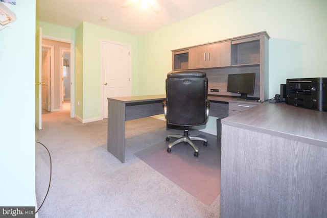 21481 Indian Bridge Rd, California, MD 20619 - carpeted home office with baseboards