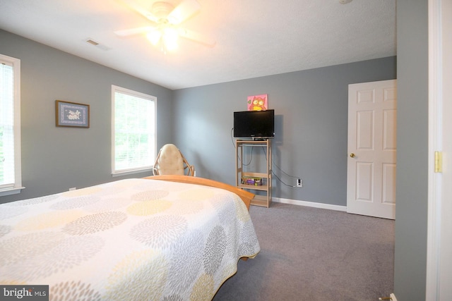 21481 Indian Bridge Rd, California, MD 20619 - bedroom featuring carpet flooring and a ceiling fan