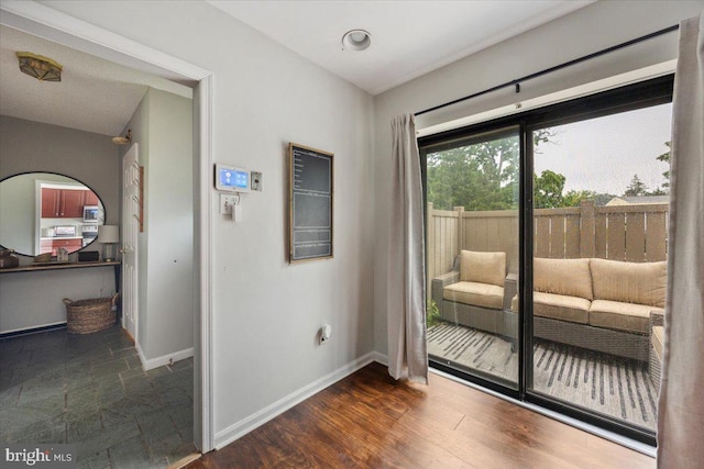 29 Twin Brooks Dr, Willow Grove, PA 19090 - unfurnished room featuring baseboards and dark wood-style floors