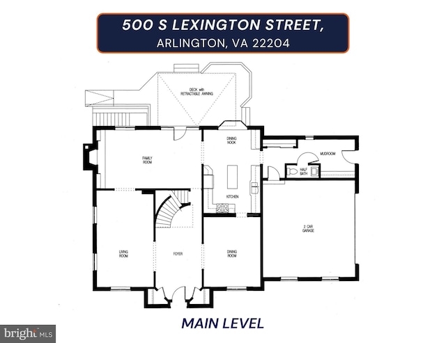 500 S Lexington St, Arlington, VA 22204 - view of floor plan / room layout