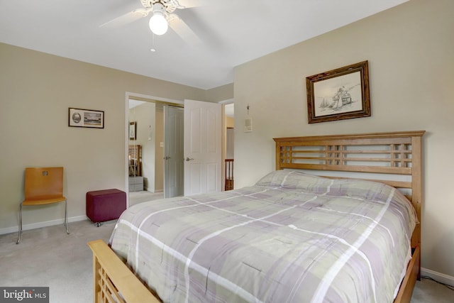 500 S Lexington St, Arlington, VA 22204 - carpeted bedroom featuring a closet and ceiling fan
