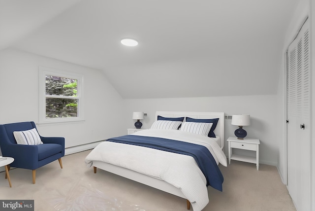 708 S Broad St, Mechanicsburg, PA 17055 - carpeted bedroom featuring lofted ceiling