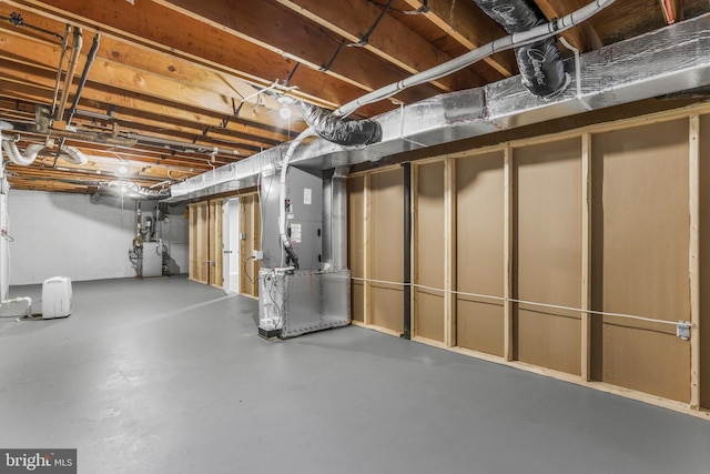 708 S Broad St, Mechanicsburg, PA 17055 - unfinished basement featuring heating unit