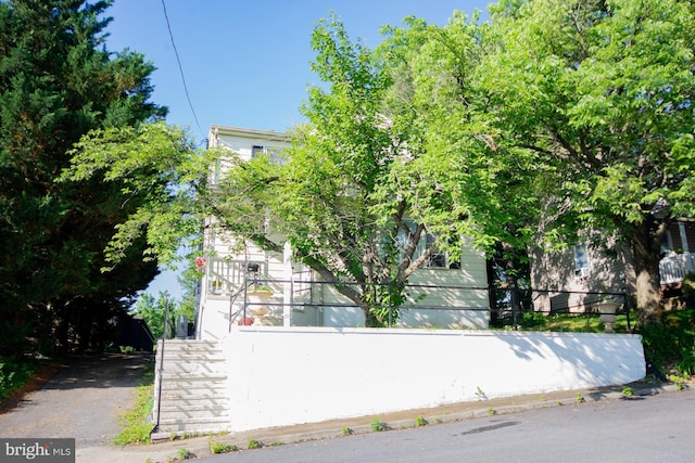 121 E James St, Winchester, VA 22601 - view of home's exterior with stairs