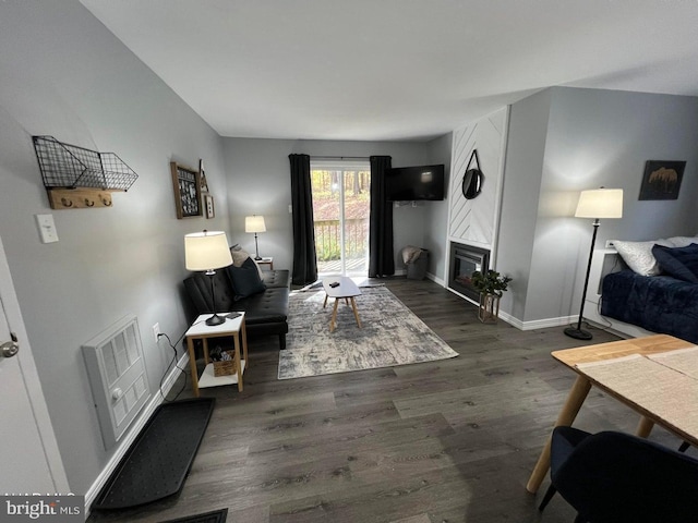 215 E Valley Point Ln Unit C101, Claysburg, PA 16625 - living area featuring wood finished floors and a fireplace