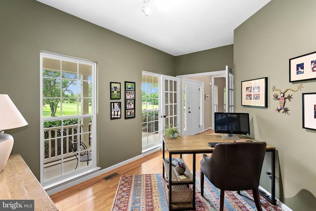 36453 Dwyer Ct, Round Hill, VA 20141 - office featuring wood finished floors and baseboards