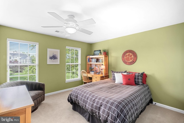 36453 Dwyer Ct, Round Hill, VA 20141 - bedroom featuring light carpet and ceiling fan