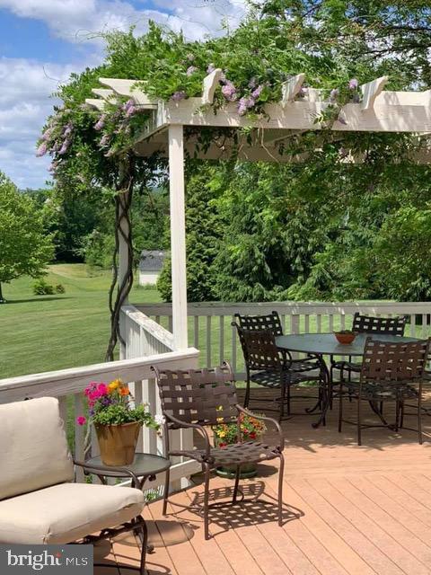 36453 Dwyer Ct, Round Hill, VA 20141 - wooden deck featuring outdoor dining space
