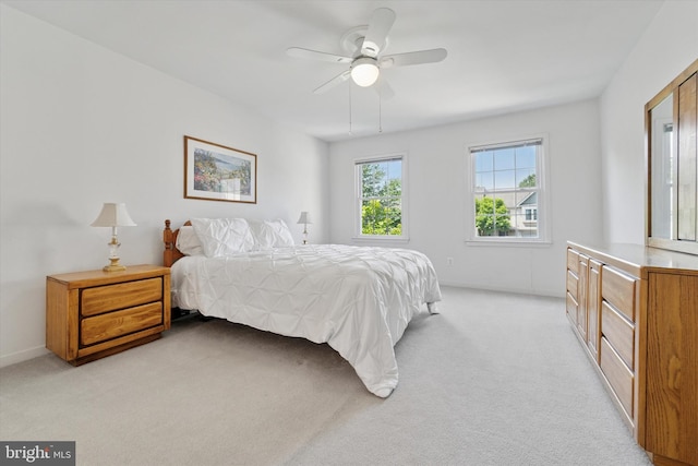 1305 Halifax Ct Unit 1305, West Chester, PA 19382 - bedroom with light carpet and a ceiling fan