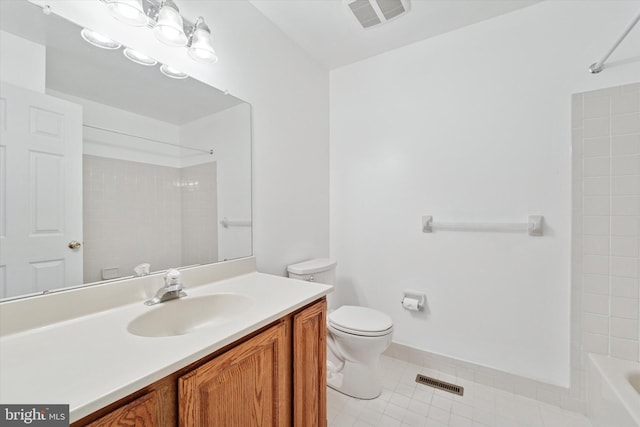 1305 Halifax Ct Unit 1305, West Chester, PA 19382 - full bath with vanity, tile patterned floors, and washtub / shower combination