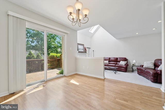 1305 Halifax Ct Unit 1305, West Chester, PA 19382 - living room with wood finished floors, a chandelier, and recessed lighting