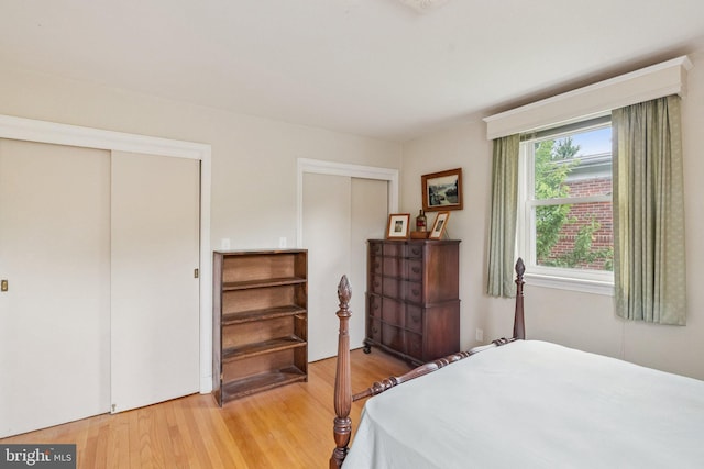 3917 Fessenden St NW, Washington, DC 20016 - bedroom with two closets and wood finished floors